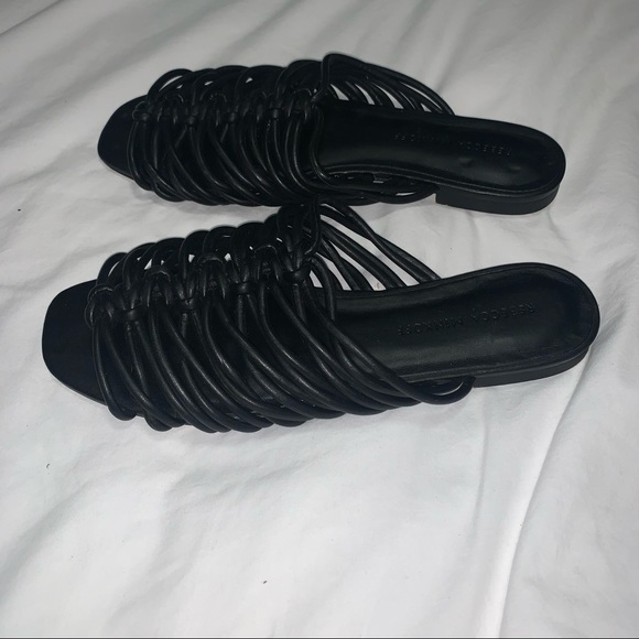 Rebecca Minkoff Black Cage Sandals size 7 - Picture 2 of 4